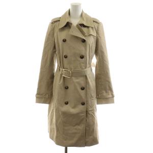 トレンチコート ロング丈 ベルト付き コットン 4 S ベージュ