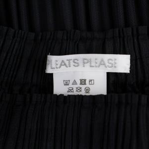 PLEATS PLEASE ISSEY MIYAKE PP13-JF424 イッセイミヤケ 21AW ワイドパンツ イージーパンツ 日本製 2 ブラック
