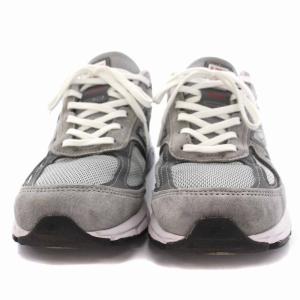 New Balance M990VS4 Gray 40周年記念 スニーカー ローカット シューズ 英国製 US9 グレー