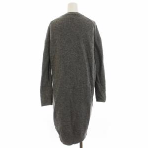 Acne Studios ニットワンピース ひざ丈 ラウンドネック 長袖 ウール XS グレー