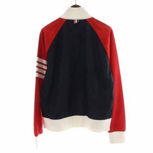THOM BROWNE MJT214A03193960 R/B NECK ZIP UP TRACK JACKET L レッド