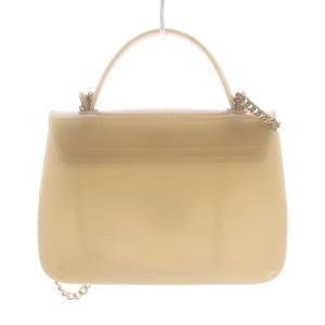 FURLA キャンディシュガー ショルダーバッグ ポシェット ハンドバッグ 2WAY ミニ チェーン ラバー ムーンストーン ベージュ