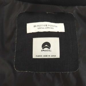 BEAUTY&YOUTH UNITED ARROWS 小松マテーレ TW ダウンジャケット フード アウター M 黒 ブラック 1225-114-8584