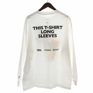 doublet WISM フィナムフェス Tシャツ カットソー クルーネック プリント 19AW1013HNM 長袖 F 白 ホワイト