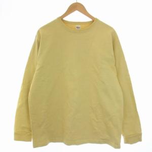 スウェット トレーナー プルオーバー 長袖 クルーネック L 黄 イエロー