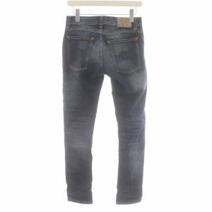 Nudie Jeans タイトテリー TIGHT TERRY デニムパンツ ジーンズ スキニー スリム ロング W28 L30 S 紺 ネイビー 1006837
