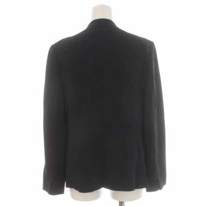 Paul Stuart 20AW スーツ セットアップ 上下 ノーカラージャケット タイトスカート ひざ丈 6 M 紺 ネイビー