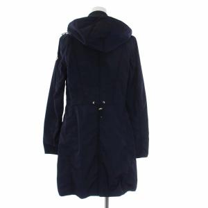 MONCLER ARGELIA フーテッドコート ロング ワッペン XS 紺