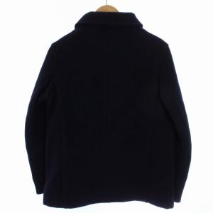 DANTON ウールモッサジャケット ロゴワッペン ナイロン 38 S 紺 ネイビー 15A-SL-001