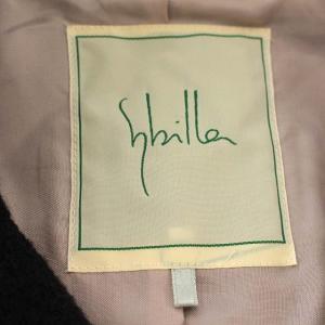 SYBILLA ロングコート ウール コート M 黒 ブラック