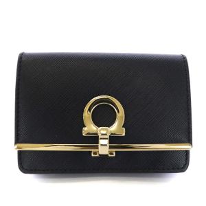 ガンチーニ カードケース 名刺入れ レザー 黒 ブラック