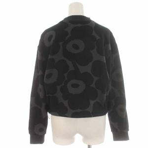 adidas Originals marimekko トレーナー スウェット プルオーバー モックネック ウニッコ柄 長袖 M 黒 ブラック