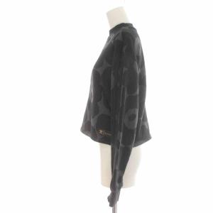 adidas Originals marimekko トレーナー スウェット プルオーバー モックネック ウニッコ柄 長袖 M 黒 ブラック