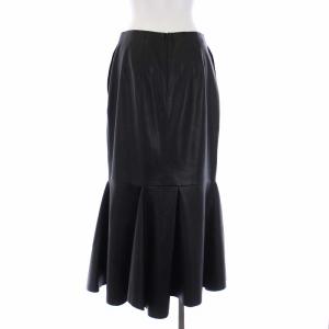 ENFOLD 23SS SYNTHETIC LEATHER PEPLUM SKIRT ペプラムスカート ロング フェイクレザー 38 M