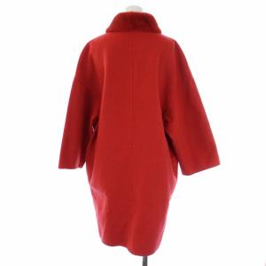Ermanno Scervino ロングコート アウター 襟ファー 赤 レッド