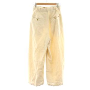 TODAYFUL 22SS リネングルカパンツ Linen Gurkha Pants ワイドパンツ 麻混 38 M アイボリー 12210717