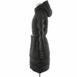 MONCLER MONTANA ダウンコート ロング ハイネック ジップアップ フード 1 M ブラック 49328