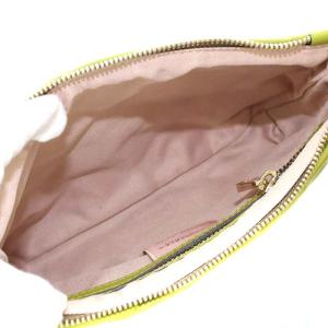 EPOCA LORISTELLA レザーキルティングショルダーバッグ クラッチバッグ 2WAY 黄緑