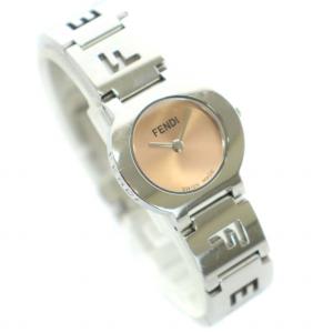 FENDI オロロジ orologi 腕時計 ウォッチ クオーツ アナログ 2針 ステンレススチール シルバー ピンク