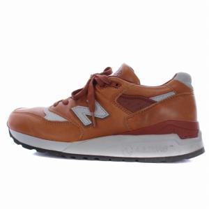 New Balance M998BESP スニーカー レザー 25cm ブラウン