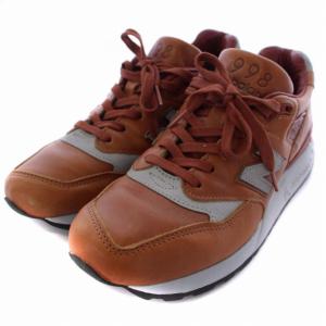 New Balance M998BESP スニーカー レザー 25cm ブラウン