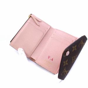 LOUIS VUITTON ポルトフォイユ・ヴィクトリーヌ モノグラム ローズバレリーヌ 三つ折り財布 M62360