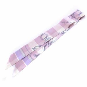 ツイリー Mors et Gourmettes Vichy モール エ・グルメット・ヴィシー 馬銜 スカーフ 絹 シルク100％