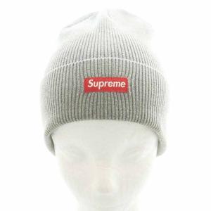 Supreme SMALL BOX LOGO BEANIE ニット帽 帽子 グレー