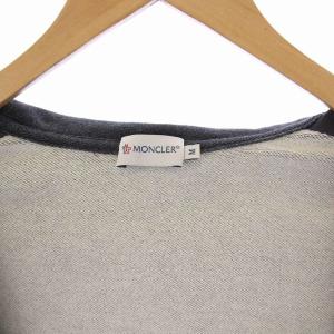 MONCLER MAGLIA CARDIGAN ジップアップパーカー 長袖 スウェット 切替 M グレー