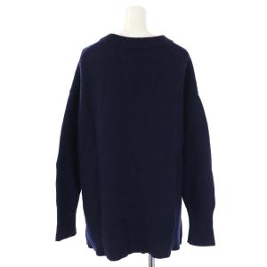 ADORE ニット セーター アルパカ混 アンゴラ混 長袖 38 M 紺 ネイビー