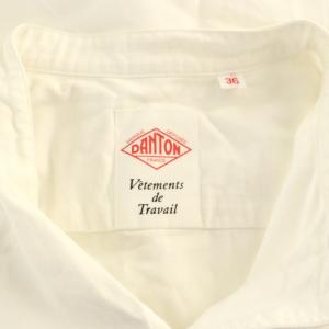 DANTON FRANCE COTTON FLANNEL BAND COLLAR SHIRTS コットンフランネルバンドカラーシャツ 長袖