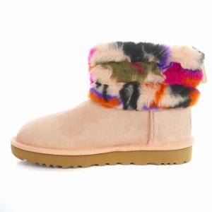 UGG australia W Fluff Quilted Motlee フラッフ ミニ キルテッド ブーツ ムートンブーツ ショートブーツ US7 24cm