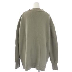 IENA 20AW AQUAワイドVネックカーディガン ニット 長袖 カシミヤ混 ベージュ