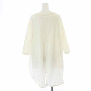 AMERICANA チュニック 七分袖 ロゴ 白 ホワイト