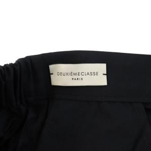 Deuxieme Classe ワイドパンツ イージー ウエストゴム 38 M 紺 ネイビー