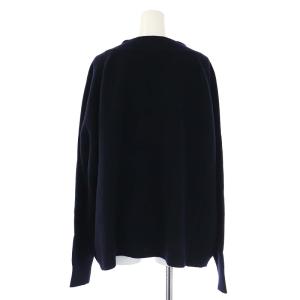 Deuxieme Classe 17AW ミドルゲージKNIT ニット セーター Vネック 長袖 カシミヤ混 紺 ネイビー 17080500702030