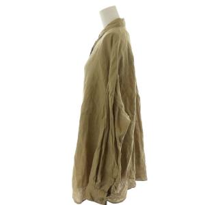 Deuxieme Classe WIDE LINEN シャツ ブラウス 長袖 リネン 麻 ベージュ