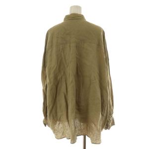 Deuxieme Classe WIDE LINEN シャツ ブラウス 長袖 リネン 麻 ベージュ