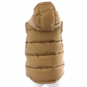 STAMMBAUM ドゥーズィエムクラス取り扱い フードダウンベスト ジャケット ハイネック XS 茶 ブラウン