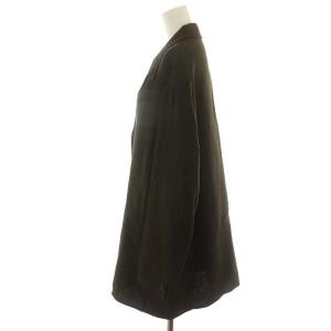 ISSEY MIYAKE スーツ セットアップ 上下 テーラードジャケット シングル フレアスカート ミモレ ロング ウール M 茶 ブラウン