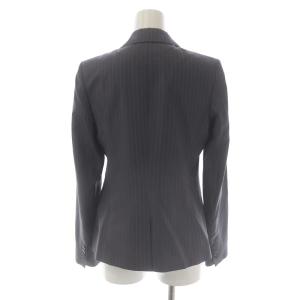 Theory スーツ セットアップ 上下 テーラードジャケット シングル 1B パンツ スラックス ストライプ ウール 絹混 シルク混 2