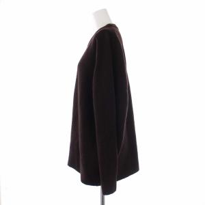 BEAUTY&YOUTH UNITED ARROWS ウールカシミヤ アクアラグランクルーネックニットプルオーバー セーター 長袖 M 茶 ブラウン タグ付き