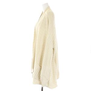 RALPH LAUREN ロングカーディガン ニット コットン 長袖 XL 白 アイボリー