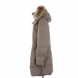WOOLRICH ダウンコート フード ファー XL ベージュ