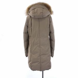 WOOLRICH ダウンコート フード ファー XL ベージュ