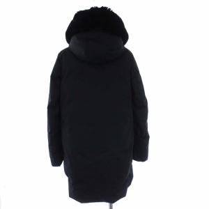 WOOLRICH COCOON PARKA ダウンコート フード ラビットファー XS ブラック