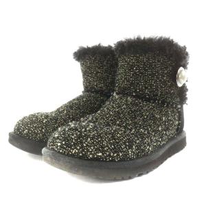 UGG australia ミニ ベイリー ボタン ファンシー MINI BAILEY BUTTON FANCY ムートンブーツ ショートブーツ ツイード