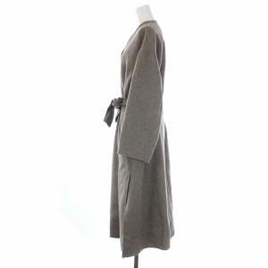 IENA MANTECO 20AW ダブルフェイスコート ガウンコート アウター ロング 34 XS グレー