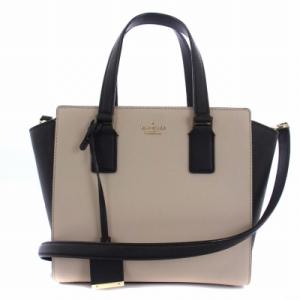 ショルダーバッグ ハンドバッグ 2WAY レザー ベージュ 黒 ブラック