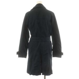 MONCLER 茶タグ トレンチコート ロング丈 ナイロン 0 S 紺 ネイビー